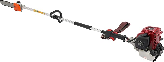 43CC 4 Stroke Pole Saw Powerful Gas Pole Chainsaw Telescopic Tree Pole Pruner,Fitted with 12-inch Chain Rail,Used For Wood Cutting, Sawing High Altitude Branches, Garden Pruning