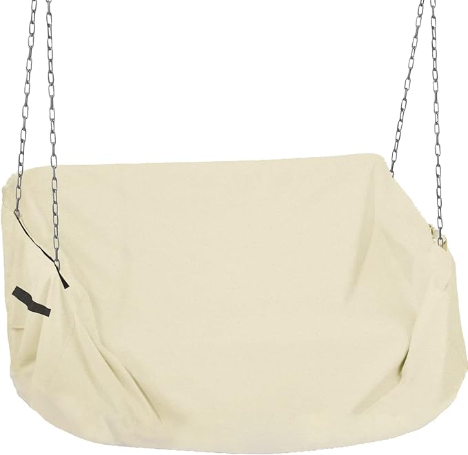 Porch Swing Cover 63 Inch Water-Resistant 600D Oxford Hanging Outdoor Swing Cover All Weather Protected Swing Covers for Outdoor Furniture