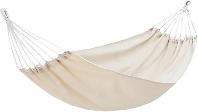 Hammocks, Camp Swings Hammock Garden Travel Sleeping Rest Balcony Hammock Patio Portable Camp Supplies,for Outside(Beige,Single)