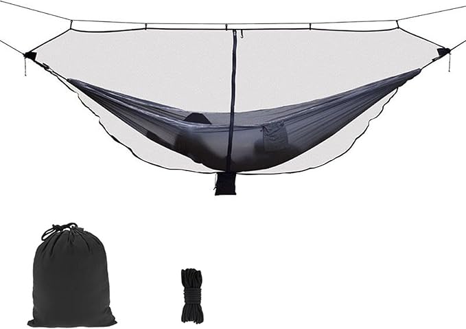 NOBRIM Camping Hammocks Mosquito Net Net Lightweight Portable 2 Person Hammock Fast and Easy Set Up for Outdoor Furniture