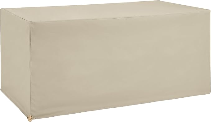 Crosley Furniture Patio Furniture Covers, Waterproof Outdoor Dining Table Cover for Backyard, Tan