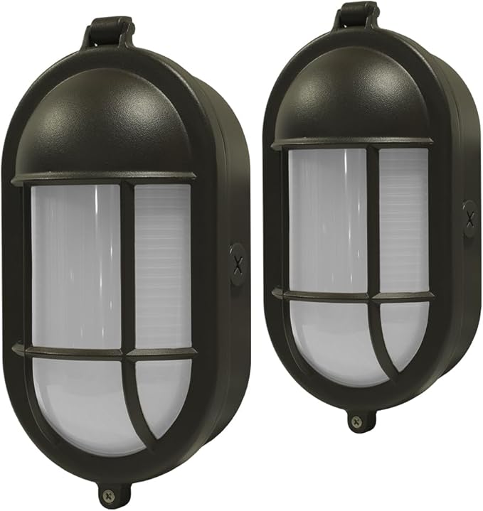2-Pack LED Fence Light RGBCW Color Changed Deck Light Daylight Sensor IP65 Waterproof Step Lights 28w/24w/20w Outdoor Lights for Patio Backyard Stair Porch Pool Dusk Dawn Outdoor Flood Lights