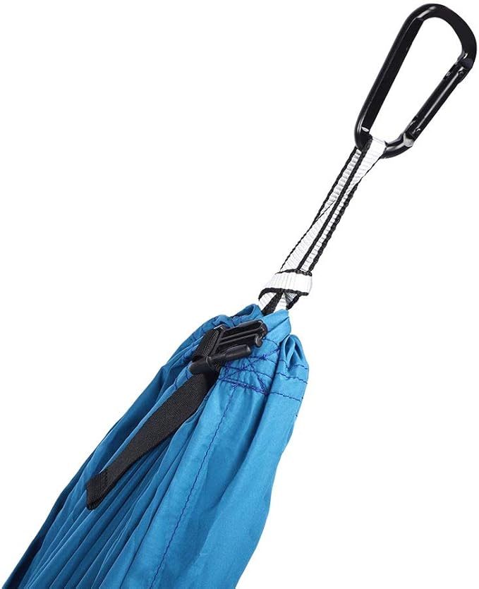 Portable Hammock Swing for Camping Courtyard Corridor Dual Use Hanging Chair Bed, Sturdy and Breathable, to Carry and Store (Peacock Blue)