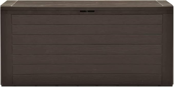 Storage Boxes, Patio Storage Box Brown 45.7"x17.3"x21.7"