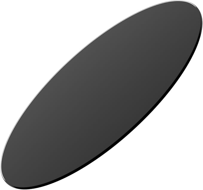 20" Tempered Glass Table Top Round Black Table Surface 1/4'' Thick Pencil Polished Edge Multipurpose for Dining, Coffee, Restaurant and End Table (20 inch-Black)