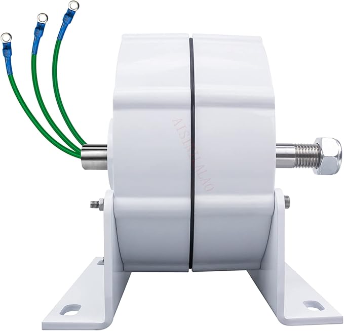 12v, 12000W 12V-220V Gearless Permanent Magnet Generator with Base 3 Phase AC Output Low RPM Free Energy Power Generator for Hydraulic/Wind Power