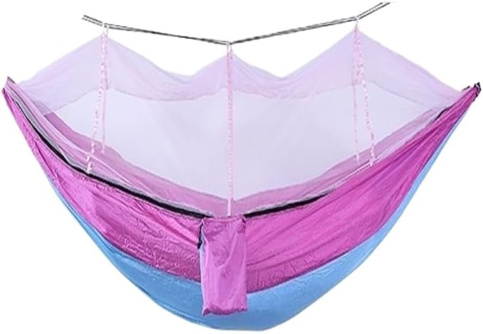 Hammock Multifunctional Outdoor Hammocks, Combining Mosquito Protection and Leisure Hammocks for Outside(Purple)