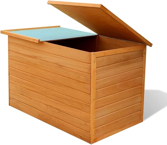 Gardening Supplies Patio decor Deck box Outdoor storage Box Patio Storage Box 49.6"x28.3"x28.3" Wood
