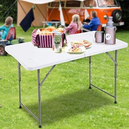 4ft Bi-Fold Folding Table Portable Plastic Indoor Outdoor Picnic Party Dining Camp Tables (4ft, 6ft, 8ft)
