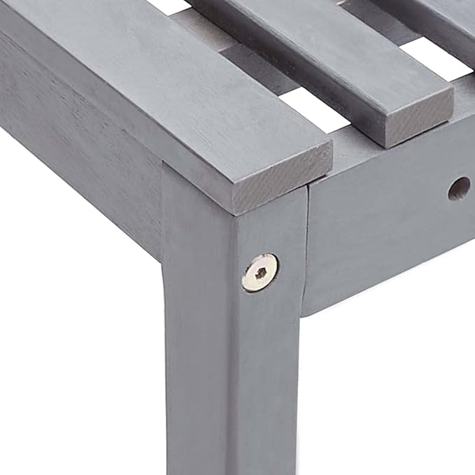 Bistro Set,Outdoor Patio Furniture,Outdoor Chat Conversation Set,Garden Furniture Sets,for Patio,Backyard,Garden,Outdoor,2 Piece Solid Acacia Wood Gray