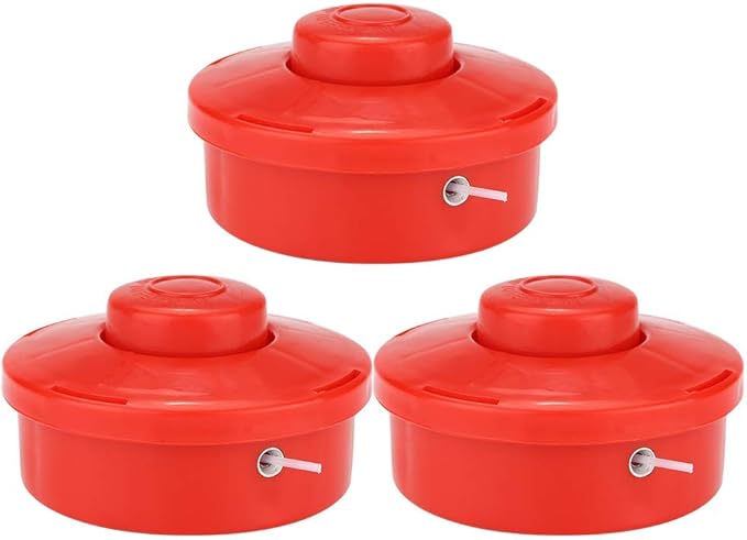 3PCS Mower Trimmer Head Universal, Grass Trimmer Heads Replacement, Garden Mower Brush Cutter Head Accessory for Grass Trimmers, Plastic 10.5cm