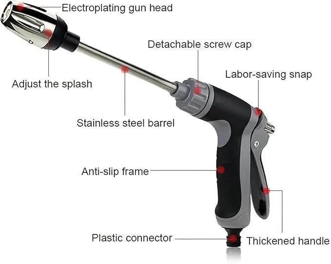 Aquoxis Pressure Washer,Three Spray Modes, Universal and Easy To Install, Effortless Dirt & Stain Removal (C)