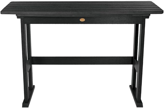Highwood Lehigh Counter Height Balcony Table, Black
