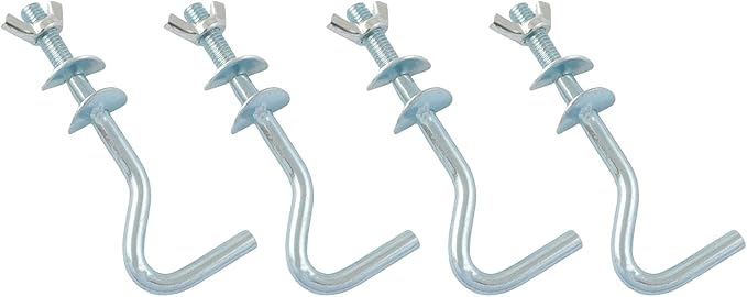 TAODAN 4PCS Swing Hooks Hammock Hardware Load 550lbs 4.92x1.89inch Steel Heavy Duty Replacement Bracket for Indoor and Outdoor Hammocks