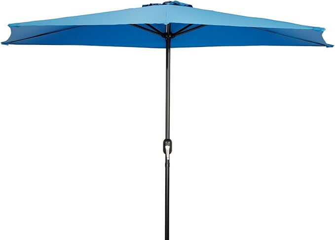 Patio Half Umbrella - 9' - By Trademark Innovations (Azure)