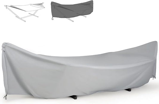 SUNCREAT Hammock Cover, Water-Resistant Polyester Hammock Stand Cover for 11-12ft Stand, Gray
