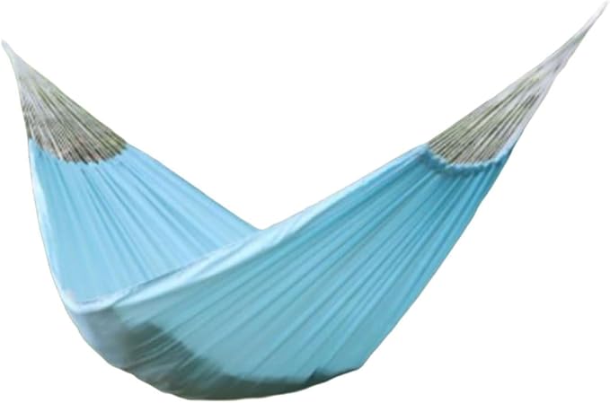 Portable Polyester Hammock Outdoor Camping Multifunctional Lightweight Portable Easy to Install Tree Hanging Hammock Comfortable(Blue)