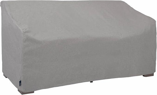 Modern Leisure Garrison Patio Loveseat Cover - Weather-Resistant Fabric - Outdoor Furniture Protection Perfect for Patio, Deck, and Porch - 55" L x 33" W x 38" H - Granite