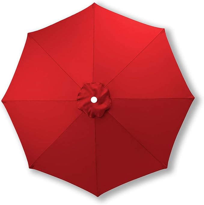 10ft/9ft/7.5ft Patio Umbrella Replacement Canopy for 6/8 Ribs, Outdoor Market Patio Table Umbrella Top Canopy Cover for Backyard Garden Courtyard Swimming Pool