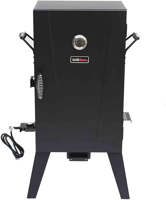 Grill Boss Electric Pellet Smoker, Vertical BBQ with Digital Controls, Black