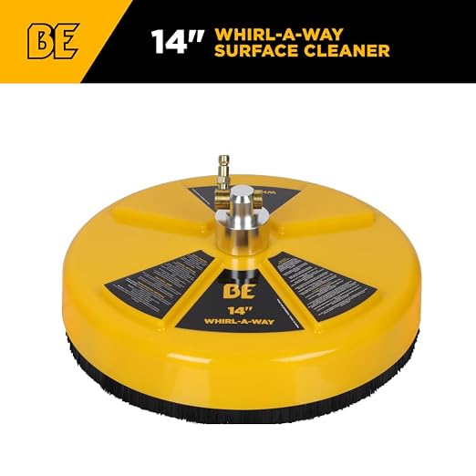 BE Power Equipment 14" Whirl-A-Way Commercial Pressure Washer Surface Cleaner