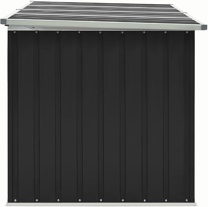 Galvanised Steel Storage Box Outdoor for Cushions Pillows Tools, 67x39x37 inch Patio Deck Container Chest with Hinged Lid, Weather Resistant Lockable Garden Trunk