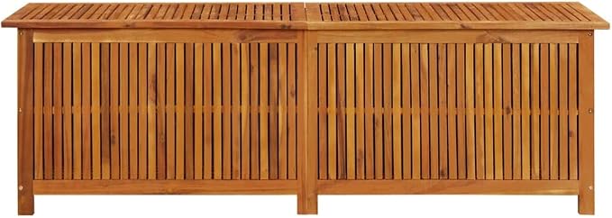 Wooden Deck Box Large Outdoor Storage for Patio Furniture, Garden Tools, Pool Supplies, Outdoor Backyard Patio Storage Deck Box Container, 68.9"x19.7"x22.8" Solid Acacia Wood