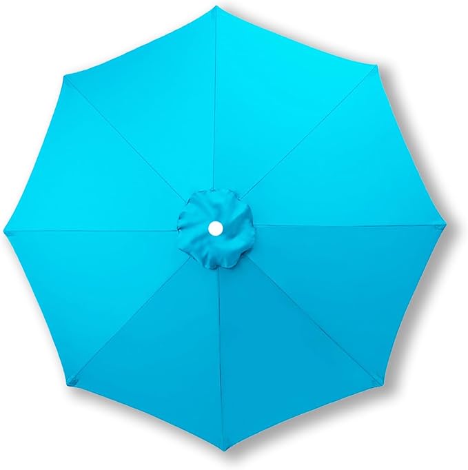 10ft/9ft/7.5ft Patio Umbrella Replacement Canopy for 6/8 Ribs, Outdoor Market Patio Table Umbrella Top Canopy Cover for Backyard Garden Courtyard Swimming Pool