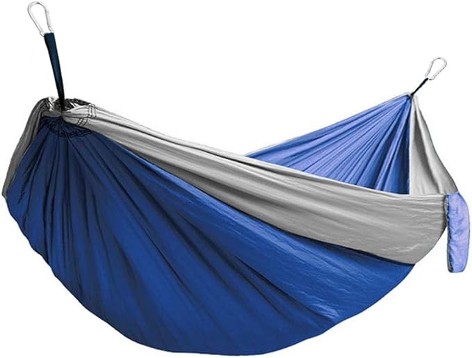 Camping Hammock,hammock,Breathable Nylon Fabric (parachute Fabric) with Strong Load-bearing Capacity, Suitable for Outdoor Places Such As Parks, Seashores and Camping.(Treasure Blue Grey)