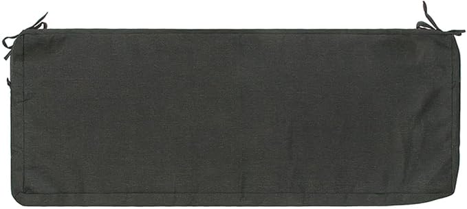 FUNHOME Outdoor Bench Cushion Cover 42 x18 x 3 inch,Water Resistant Cover with Zipper&Ties,Fade-Resistant Slipcover,Patio Porch Swing Cushion Cover Replacement Only,No Insert(Light Charcoal)