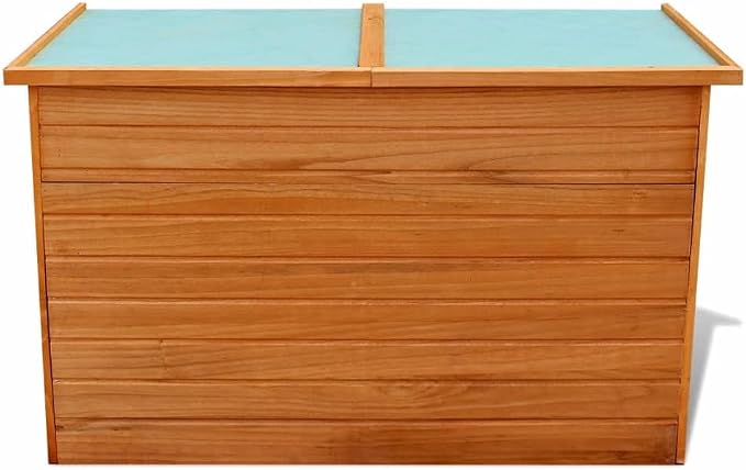 Patio Storage Box,deck box bench,deck box,outdoor storage box, for Patio, Lawn, Backyard, Outdoor,Waterproof roof, 49.6"x28.3"x28.3" Wood