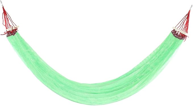 Ruilogod Nylon Mesh Camping Travel Hiking Spreader Swing Hanging Bed Suspended Hammock Green (id: 99f 05c fa0 8a6 c05