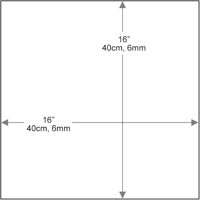 Dulles Glass 12 inch Square Glass Table Top - Tempered - 1/4" Thick Glass Surface, Safe Flat Polished, Eased Corners, Multipurpose for Dining Table, Patio, Coffee and End Table