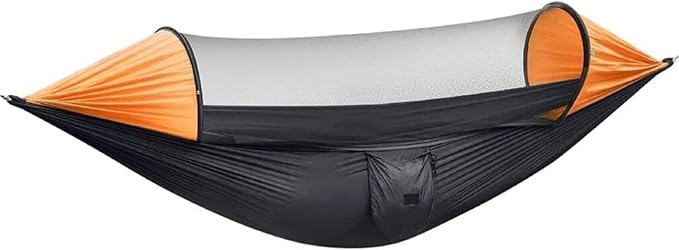 Hammock 290x140 Cm Camping Hammock Tent with Mosquito Net and Sunshade, for 2 Person, Lightweight Hanging Hammocks Hamock Outside