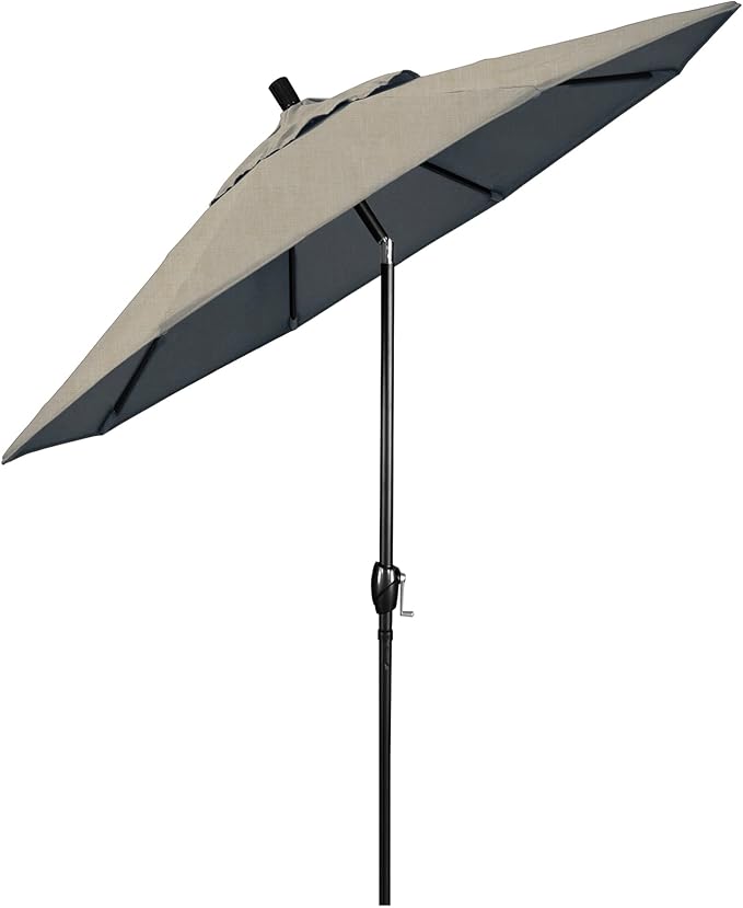 California Umbrella 7.5' Round Aluminum Market Umbrella, Crank Lift
