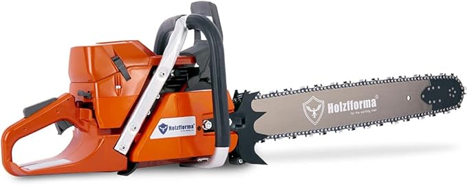 Holzfforma 71cc G372 Gasoline Chain Saw Power Head 50mm Bore 4.0KW with 28inch 92DL 3/8".058" Guide Bar and Saw Chain Wrap Around Handle Bar