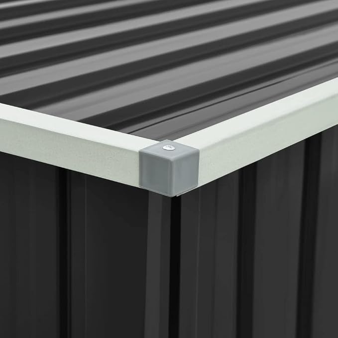 outside storage box waterproof,deck boxes,Patio Storage Box Anthracite 67.3"x39"x36.6"Designed for Courtyard Travel