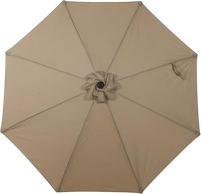 BPS Patio Umbrella Replacement Canopy for 9 ft 8 Ribs Table Umbrella, Outdoor Umbrella Replacement for Market Parasol, Canopy Only