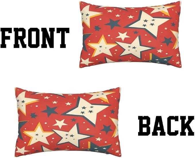 Outdoor Pillows Waterproof Set of 2 Outdoor Pillow Covers 16x24 Inch, Caramel Throw Pillows Stars Pillow Covers, Summer Garden Decorative Pillows Outdoor Pillows for Patio Furniture Home Decor -hs350