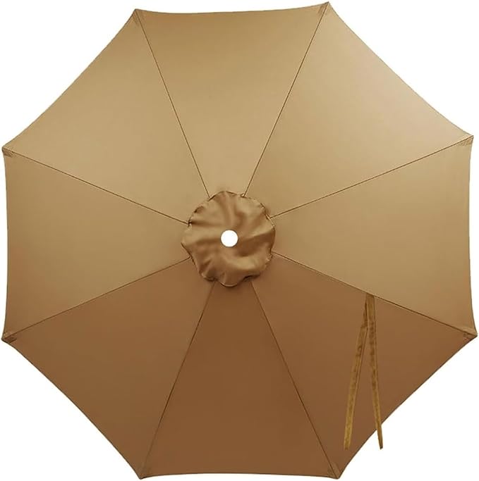 Patio Umbrella Replacement Canopy for 6/8 Ribs, Waterproof Outdoor Market Table Parasol Cover, 6.6ft 9 ft 10ft 13ft Umbrella Replacement Top Cover, Canopy Only
