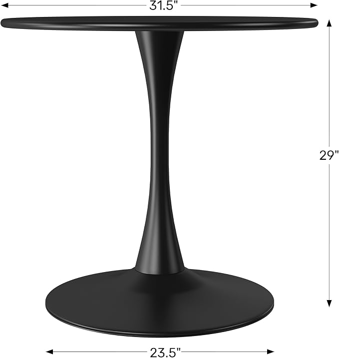 WestinTrends Playa 31.5" Round Outdoor Indoor Metal Cocktail Dining Table, Red