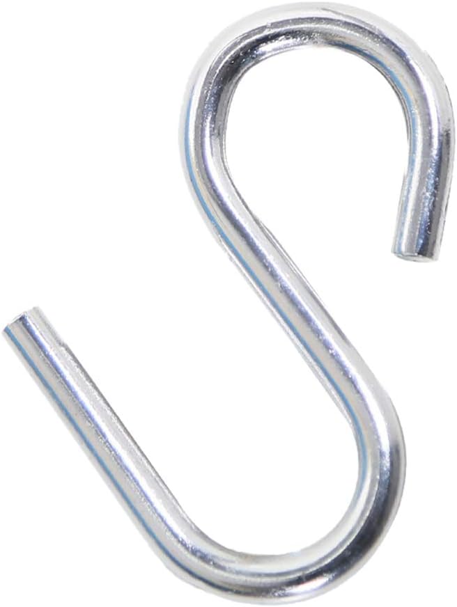 2pcs Stainless Steel S Shape Hammock Hook for Hanging Art and Decorations