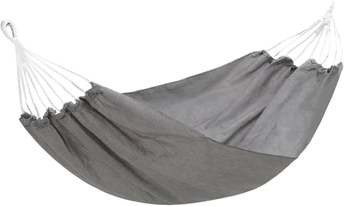 Hammocks, Camp Swings Hammock Garden Travel Sleeping Rest Balcony Hammock Patio Portable Camp Supplies,for Outside(Gray,Double)