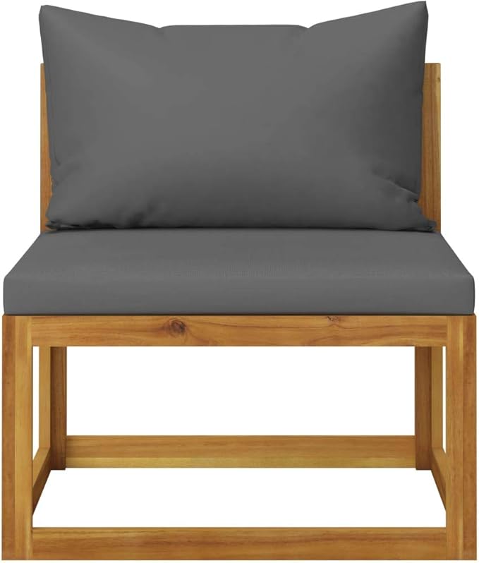 Patio Lounge Set with Cushion,Outdoor Patio Furniture,Outdoor Chat Conversation Set,Garden Furniture Sets,for Patio,Backyard,Garden,Outdoor,6 Piece Solid Acacia Wood