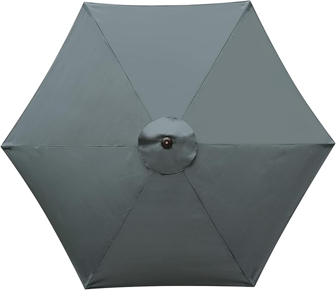 9 Feet Patio Umbrella Replacement Canopy for 6 Ribs, Market Umbrella Top, Yard Table Umbrella Top Cover,Universal Strong and Thick Umbrella Canopy,Canopy Only