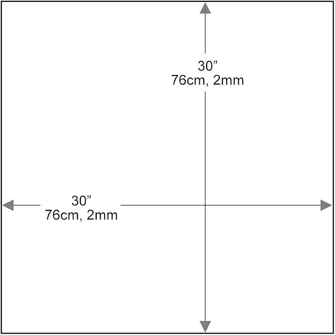Dulles Glass 30 inch Square Glass Table Top - Tempered - 3/8" Thick Glass Surface, Safe Flat Polished, Eased Corners, Multipurpose for Dining Table, Patio, Coffee and End Table