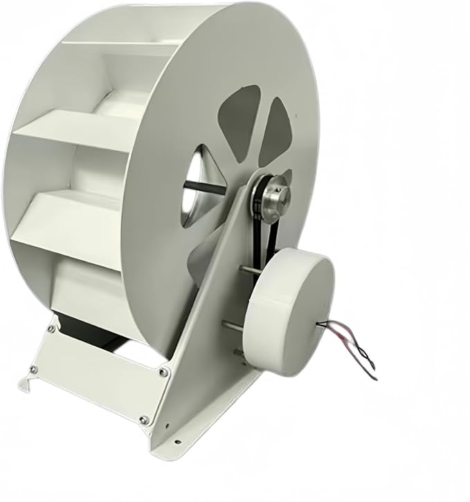 50W/100W Water Wheel Generator - Durable Steel Hydro Turbine With 3:1 Torque Pulley - 1V-35V Charging For Outdoor Garden & Off-Grid(100W)
