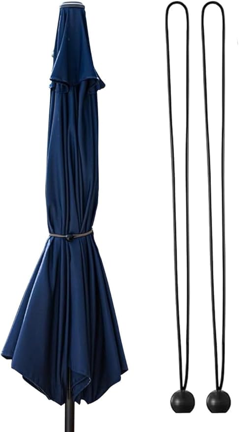 SGT KNOTS Patio Umbrella Bungee Cord (1 Pack or 2 Pack) Bungee Cord with Ball - Flexible & Durable Umbrella Tie - Moisture, Abrasion, Extreme Temperatures, Weather Resistant - 2 Colors
