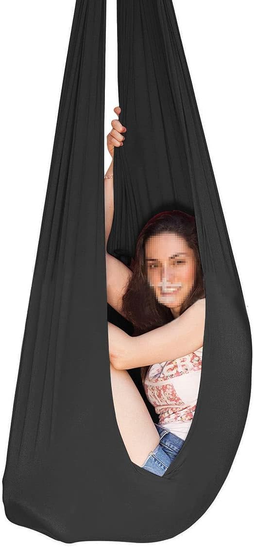 Therapy Swing for Adults Sensory Swing for Kids Indoor Outdoor Soothing Calming Snuggle Hammocks Durable Fabric Swing for Autism ADHD Aspergers