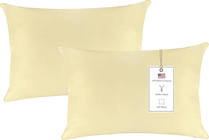 A1 HOME COLLECTIONS A1HC Luxurious Outdoor Waterproof Pillow Covers 12x20 Inches (Pack of 2, Pale Leaf), Throw Pillow Covers for Pool Areas, Garden, Sofa, Chairs, Beds, Tent, Patio